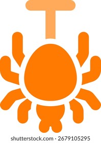 spider line style icon design