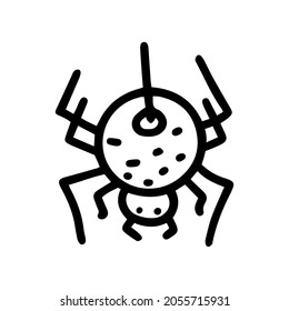 spider line vector doodle simple icon design