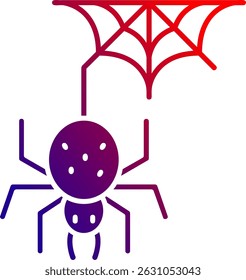 Spider Line vector Icon Design