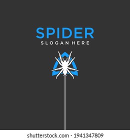 spider logo design illustration vector