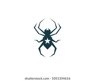 Spider Logo design vector illustration design template