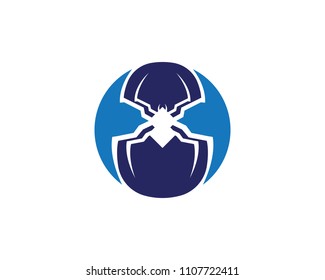 Spider Logo design vector illustration design template