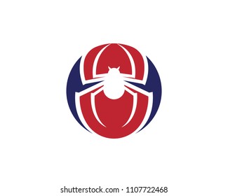 Spider Logo design vector illustration design template