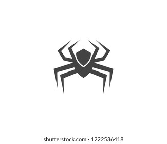 Spider Logo design vector illustration design template