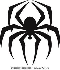 Spider logo design, Venomous spider emblem vector icon, Vector illustration 19