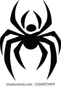 Spider logo design, Venomous spider emblem vector icon, Vector illustration 8