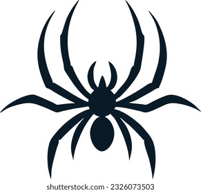 Spider logo design, Venomous spider emblem vector icon, Vector illustration 7