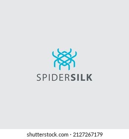 spider logo, geometric logo design 