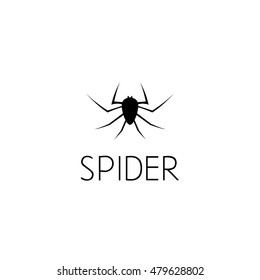 spider logo graphic design concept. Editable spider element, can be used as logotype, icon, template in web and print 