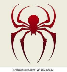 spider logo icon color vector illustration