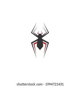 Spider logo icon design concept template illustration vector