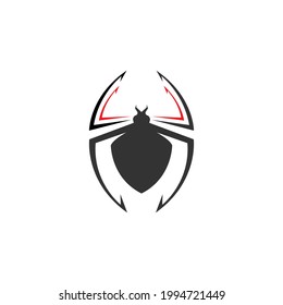 Spider logo icon design concept template illustration vector