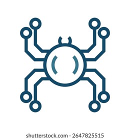 Spider logo icon design illustration