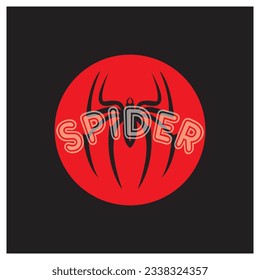 Spider logo icon design vector template