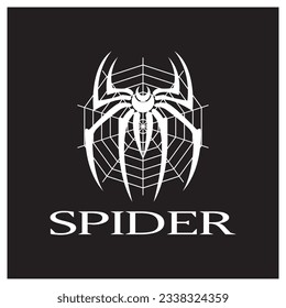 Spider logo icon design vector template