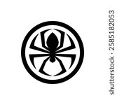 spider logo icon vector illustration