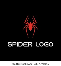 spider logo icon vector illustration