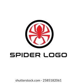 spider logo icon vector illustration