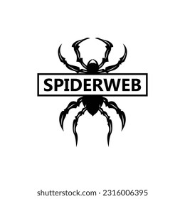 Spider Logo, Insect Animal Vector, Premium Vintage Design, Icon Template Symbol