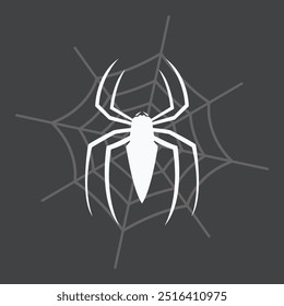 Spider Logo Line Art. Modern Illustration of Spider Icon.