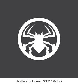 Spider Logo, Retro Vintage Insect Vector Design Vector Template