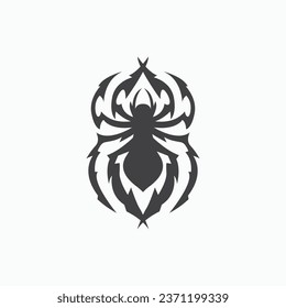 Spider Logo, Retro Vintage Insect Vector Design Vector Template