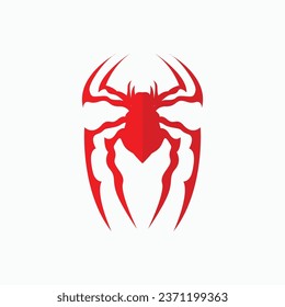 Logo D'Araignée, Modèle Vectoriel De Conception Vectorielle Rétro D'Insecte Vintage