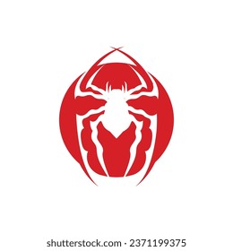 Logo D'Araignée, Modèle Vectoriel De Conception Vectorielle Rétro D'Insecte Vintage