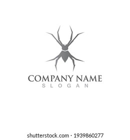 Spider Logo Symbol Vector Illustration Template Stock Vector (Royalty ...