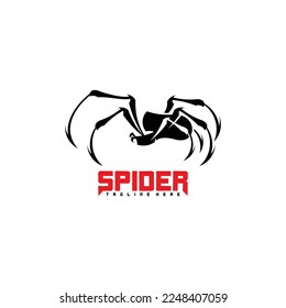 spider logo symbol vector illustration design template