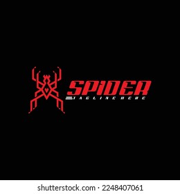spider logo symbol vector illustration design template
