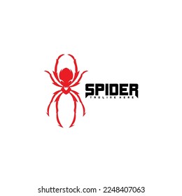 spider logo symbol vector illustration design template