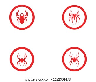 Spider logo and symbols template icons