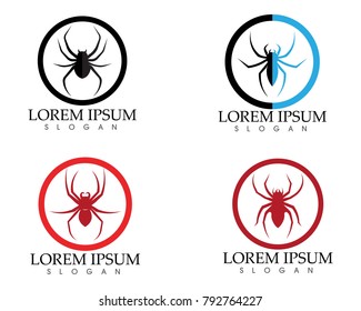 Spider logo and symbols template icons app 