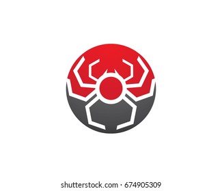Spider logo template