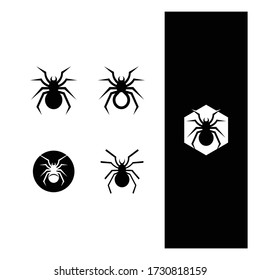 Spider logo template. Spider icon. Flat spider,eps 10