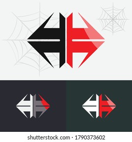 Spider logo template, Spider Insect Arthropod Emblem Sport logo design