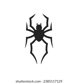 plantilla de logotipo de araña Aislada. Identidad de marca. Gráfico de vectores de resumen de iconos