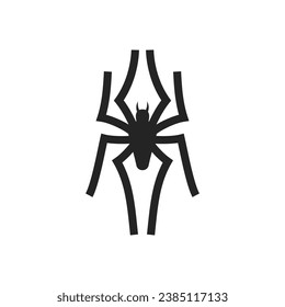 plantilla de logotipo de araña Aislada. Identidad de marca. Gráfico de vectores de resumen de iconos