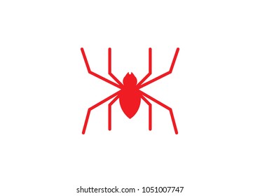 Spider logo template vector icon illustration design