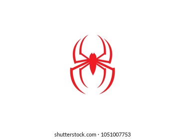 Spider logo template vector icon illustration design