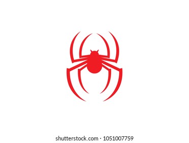 Spider logo template vector icon illustration design