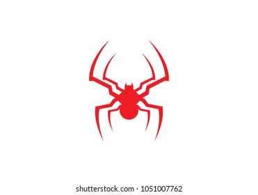 Spider logo template vector icon illustration design