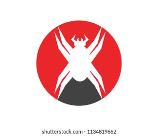 spider logo vector art