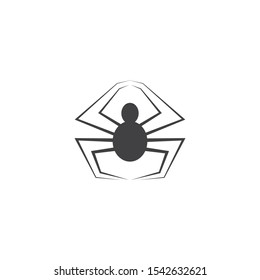 spider logo vector for business