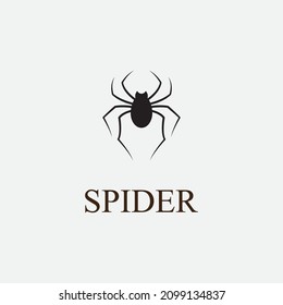 spider logo vector illustration design icon logo insect