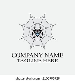 spider logo vector illustration design icon logo insect