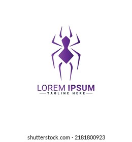 Spider logo vector illustration design 