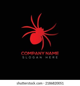 Spider logo vector illustration design 