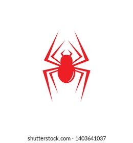 spider logo vector illustration template design